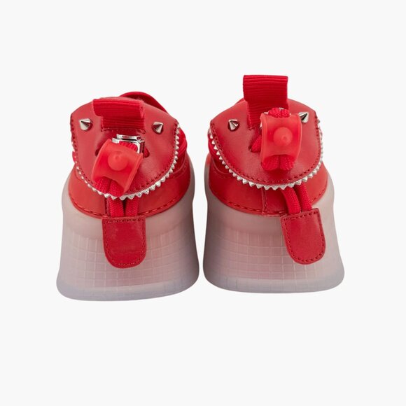 Christian Louboutin Arpoador Red Sock Sneakers Size 39.5 US 9.5 Suede Drawstring - Picture 6 of 14